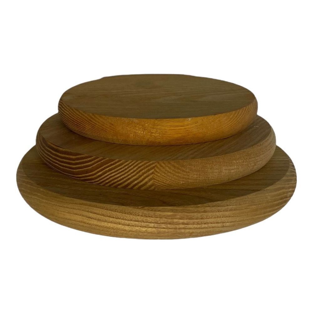 Wooden Counter Top Hot Plate Protectors [Lot of 3] - Picture 2 of 6
